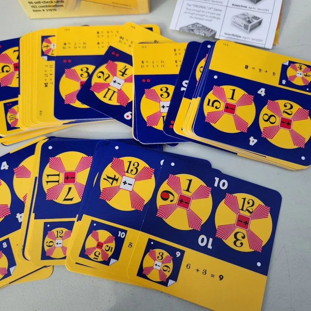 Suntex 24 Game Primer Add Subtract 96 Cards Addition Subtraction Educational